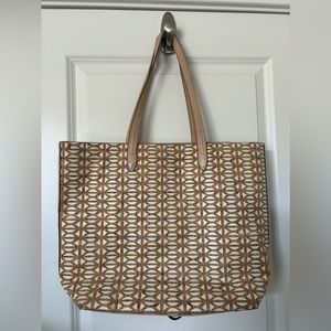 Stella&Dot Fillmore Tote Geo Cork print